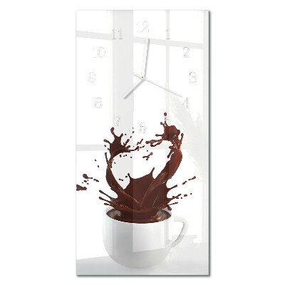 Zegar szklany prostokątny Kaffe