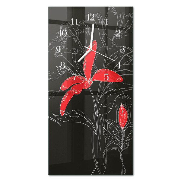 Lodret vægur Blomster