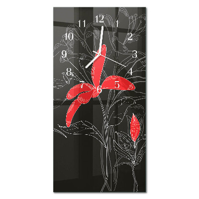 Lodret vægur Blomster