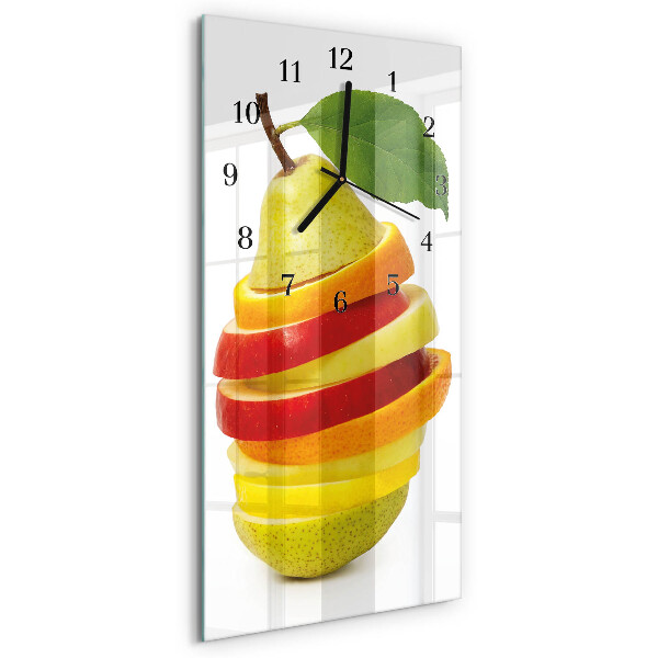 Lodret glas vægur Frugt