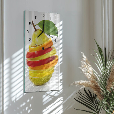 Lodret glas vægur Frugt