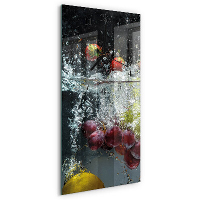 Lodret glas vægur Frugt