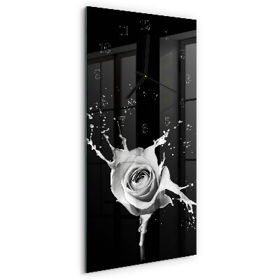 Rektangulært vægur Rose