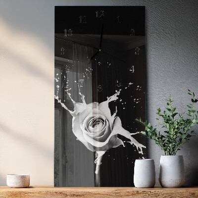 Rektangulært vægur Rose