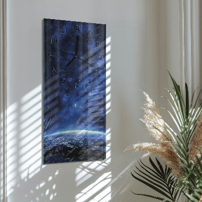 Lodret glas vægur Kosmos