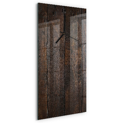 Lodret glas vægur Træ