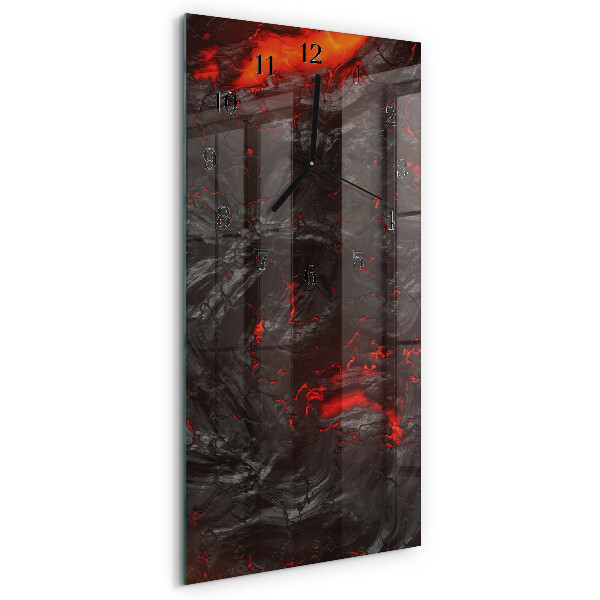 Lodret glas vægur Lava