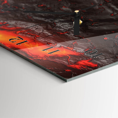 Lodret glas vægur Lava