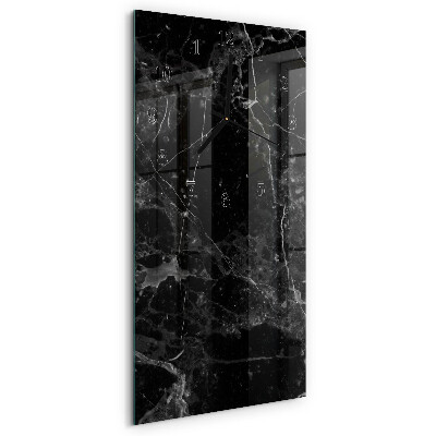 Lodret glas vægur Grafit
