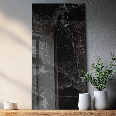 Lodret glas vægur Grafit
