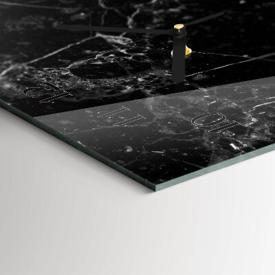 Lodret glas vægur Grafit