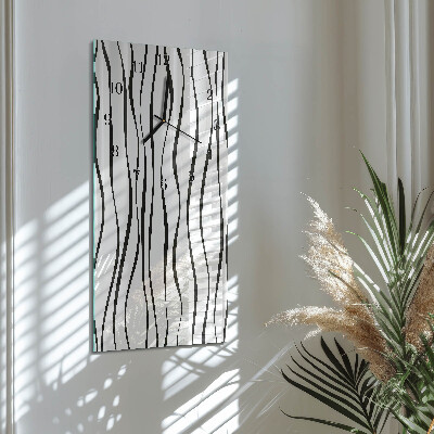 Lodret glas vægur Striber