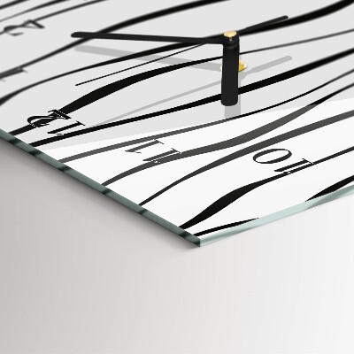 Lodret glas vægur Striber