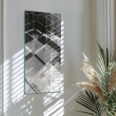 Lodret glas vægur Glasterning