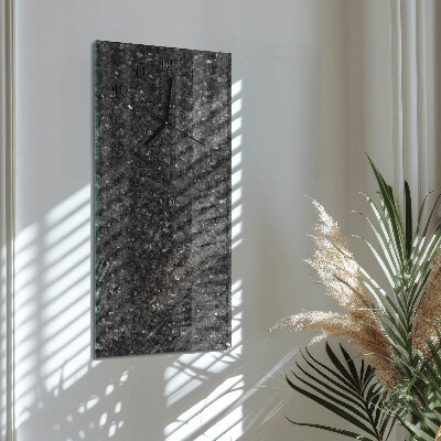 Lodret glas vægur Grafit