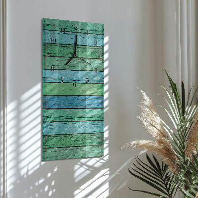 Lodret glas vægur Træ