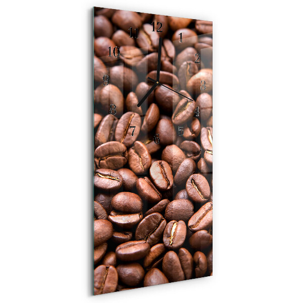 Lodret glas vægur Koffeinbønner