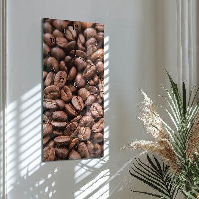 Lodret glas vægur Koffeinbønner