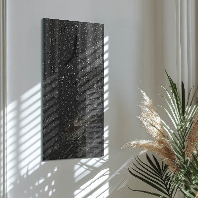 Lodret glas vægur Dråbe
