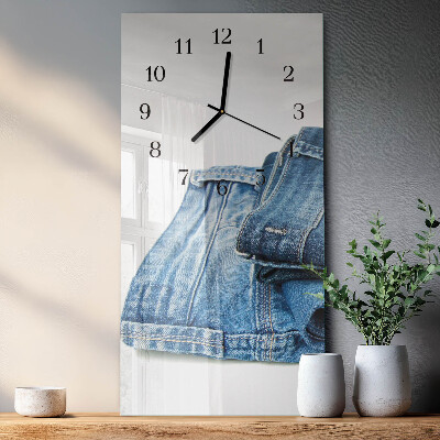 Rektangulært vægur Jeans