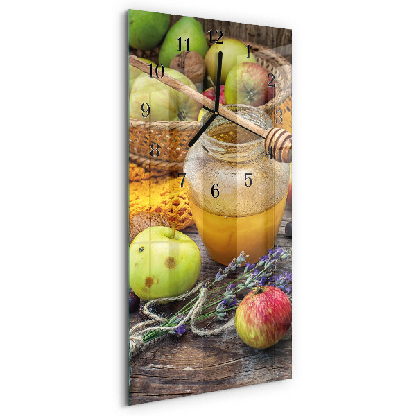 Lodret glas vægur Efterårsbord