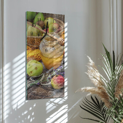 Lodret glas vægur Efterårsbord