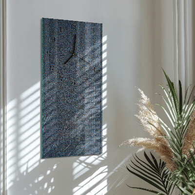 Lodret glas vægur Plast