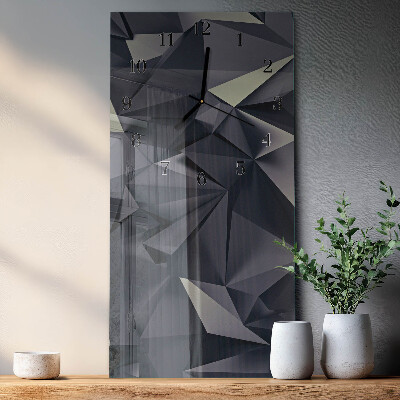 Lodret glas vægur Trekanter