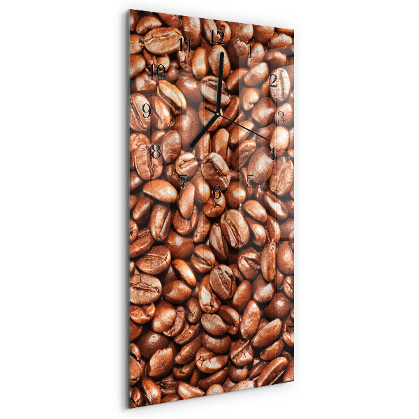 Rektangulært vægur Kaffebønner