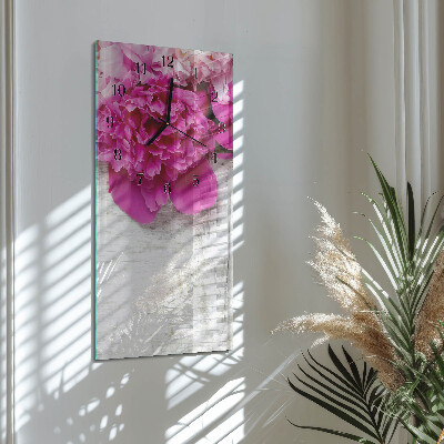 Lodret glas vægur Pæon