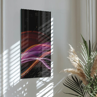 Lodret glas vægur Abstrakt kunst