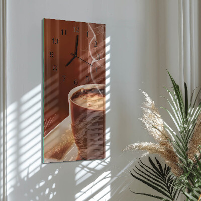 Rektangulært vægur Kaffe