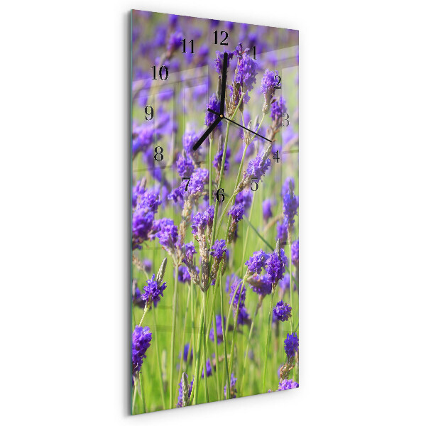 Rektangulært vægur Lavendel
