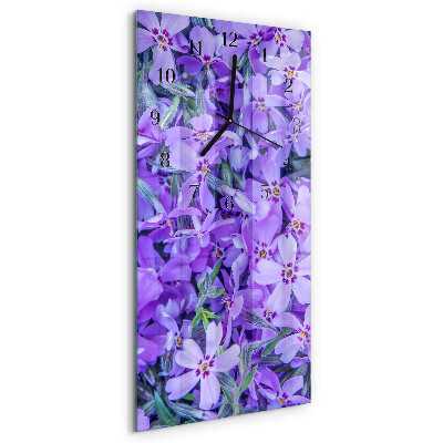 Rektangulært vægur Blomster