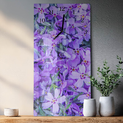 Rektangulært vægur Blomster