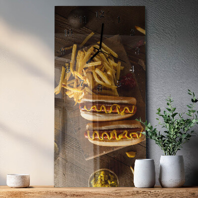 Rektangulært vægur Fastfood