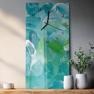 Lodret glas vægur Bølge