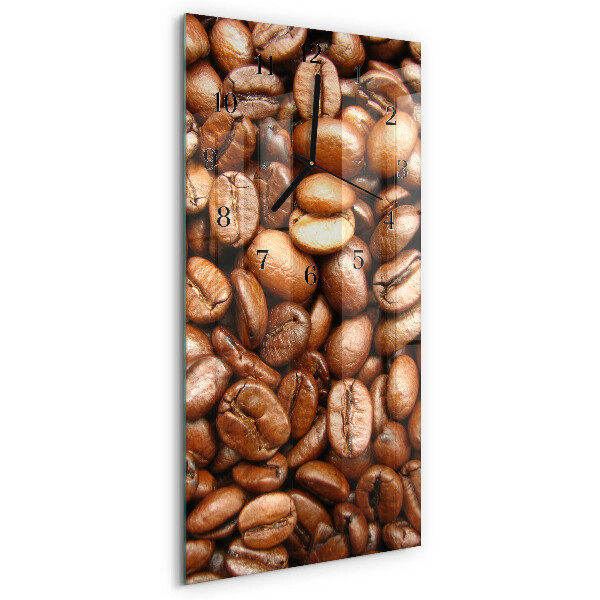 Lodret glas vægur Kaffebønner