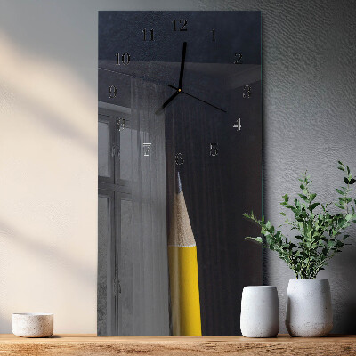 Lodret glas vægur Blyant
