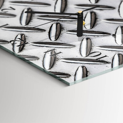 Lodret glas vægur Plademetal