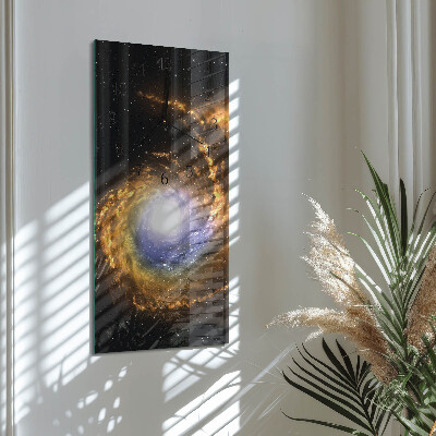 Lodret glas vægur Kosmos