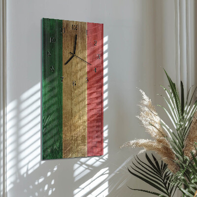 Rektangulært vægur Italiensk flag