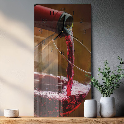 Rektangulært vægur Vin