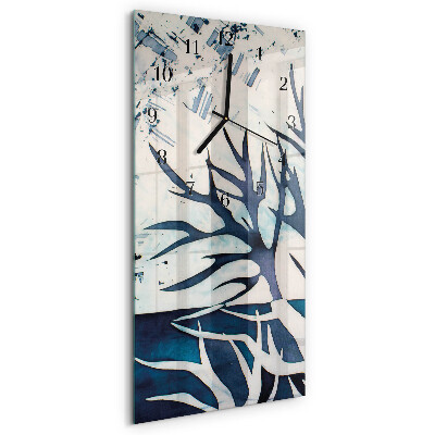 Lodret glas vægur Grene