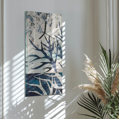 Lodret glas vægur Grene