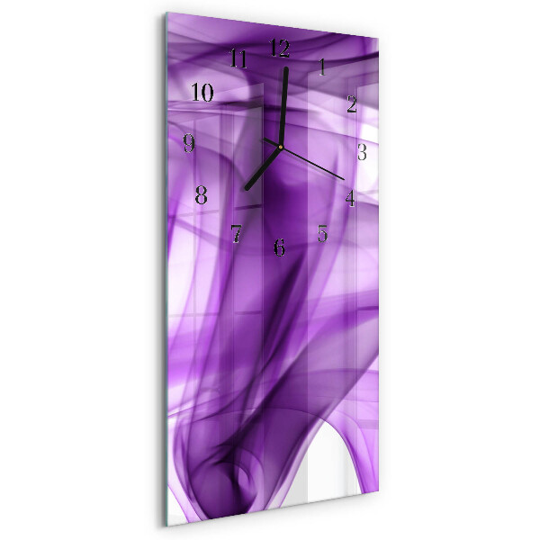 Lodret glas vægur Viola-mønster