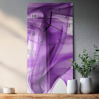 Lodret glas vægur Viola-mønster