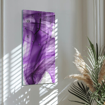 Lodret glas vægur Viola-mønster