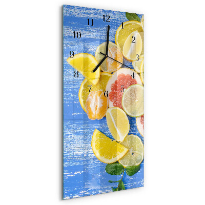Lodret glas vægur Frugt