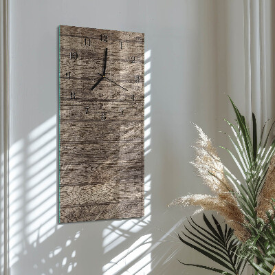 Lodret glas vægur Træ